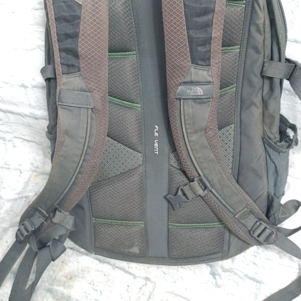 The North Face Borealis Backpack Grey Green Hiking Commuter Bag s9